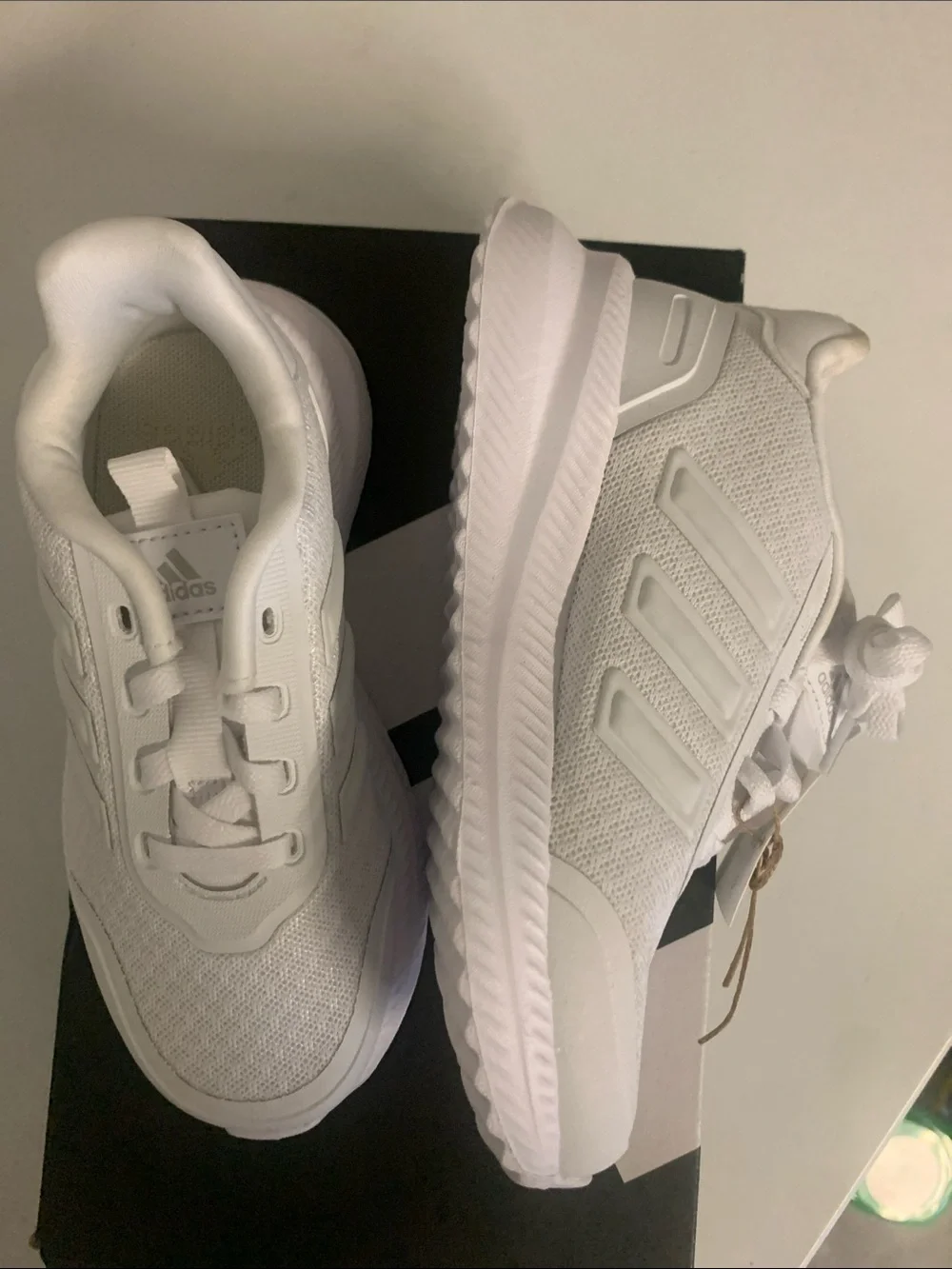 White Athletic Lace-Up Sneakers - kids